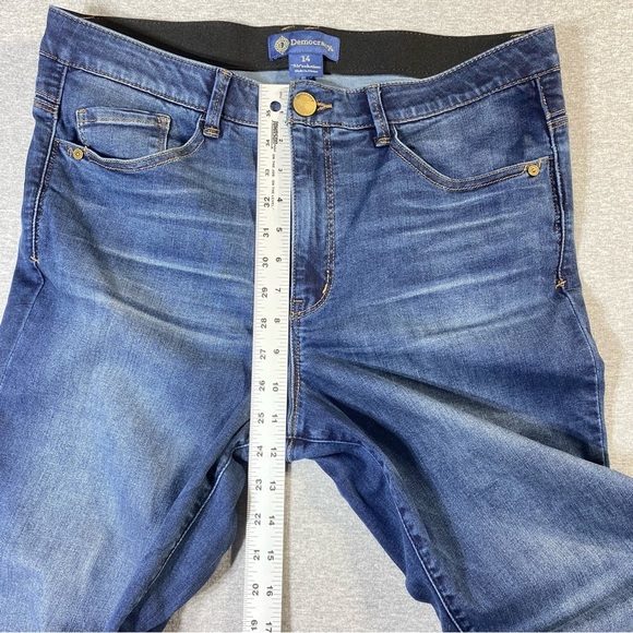 Democracy Jegging Jeans Womens 14 Dark Blue Ab Solution Hi Rise Stretch Denim - Picture 14 of 14